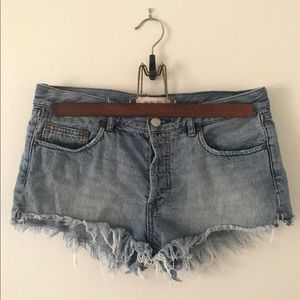 Denim shorts, we the free